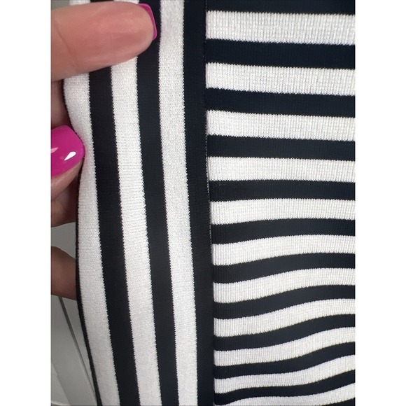 Banana Republic Striped Stretch Pencil Skirt Women's Size 6 Black & White NWT - Picture 5 of 8